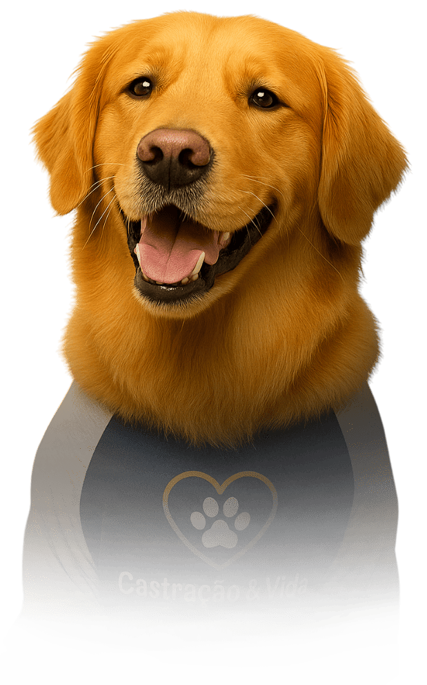 Veterinária cuidando de um cachorro